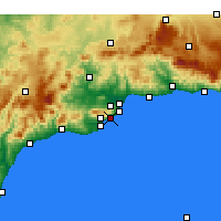 Nächste Vorhersageorte - Benalmádena - Karte