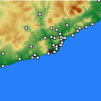 Nächste Vorhersageorte - Viladecans - Karte