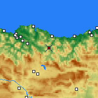 Nächste Vorhersageorte - Eibar - Karte