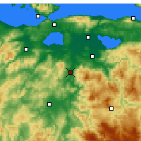 Nächste Vorhersageorte - Susurluk - Karte