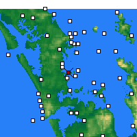 Nächste Vorhersageorte - Whangaparaoa Peninsula - Karte
