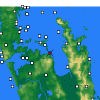 Nächste Vorhersageorte - Ōrere Point - Karte