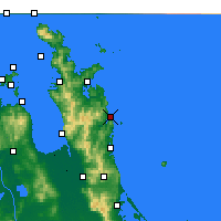 Nächste Vorhersageorte - Pauanui - Karte