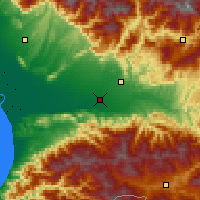 Nächste Vorhersageorte - Kutaissi - Karte