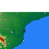 Nächste Vorhersageorte - Thoothukudi - Karte
