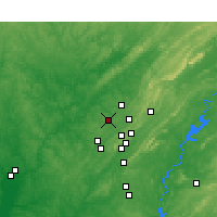 Nächste Vorhersageorte - Forestdale - Karte