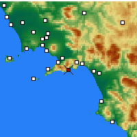 Nächste Vorhersageorte - Amalfi - Karte