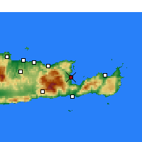 Nächste Vorhersageorte - Agios Nikolaos - Karte