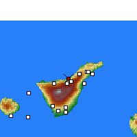 Nächste Vorhersageorte - Puerto de la Cruz - Karte