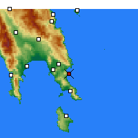 Nächste Vorhersageorte - Monemvasia - Karte