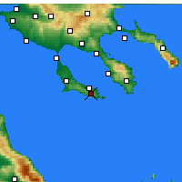 Nächste Vorhersageorte - Pallini - Karte