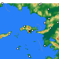 Nächste Vorhersageorte - Pythagorio - Karte
