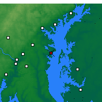 Nächste Vorhersageorte - Annapolis - Karte