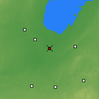 Nächste Vorhersageorte - Saginaw - Karte