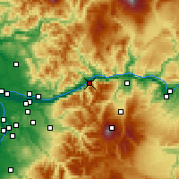 Nächste Vorhersageorte - Cascade Locks - Karte