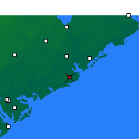 Nächste Vorhersageorte - Charleston - Karte
