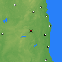 Nächste Vorhersageorte - Burlington - Karte