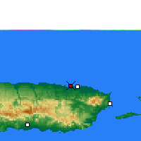 Nächste Vorhersageorte - San Juan - Karte