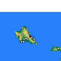 Nächste Vorhersageorte - Kahalu'u - Karte