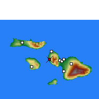 Nächste Vorhersageorte - Lāhainā - Karte