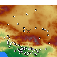 Nächste Vorhersageorte - Lake Los Angeles - Karte