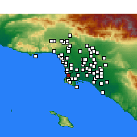 Nächste Vorhersageorte - Redondo Beach - Karte