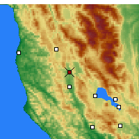 Nächste Vorhersageorte - Redwood Valley - Karte