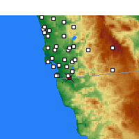 Nächste Vorhersageorte - San Ysidro - Karte