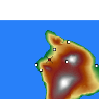 Nächste Vorhersageorte - Waikoloa Village - Karte