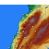 Nächste Vorhersageorte - El Laqloûq - Karte