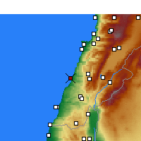 Nächste Vorhersageorte - Sidon - Karte