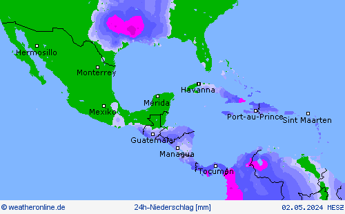 24h-Niederschlag Vorhersagekarten