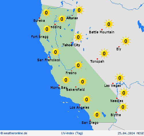 uv-index  Antarktika Vorhersagekarten