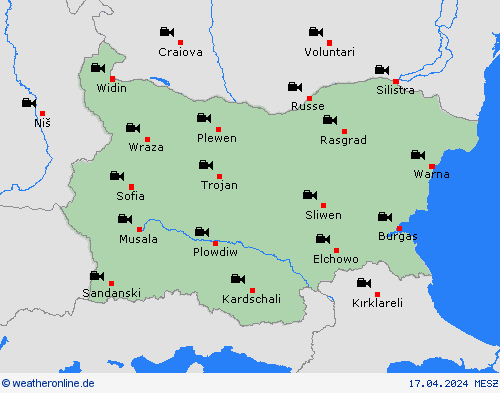 webcam Bulgarien Europa Vorhersagekarten