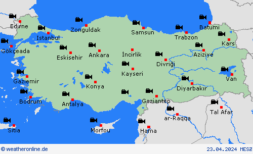 webcam Türkei Europa Vorhersagekarten
