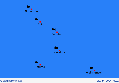 webcam Tuvalu Ozeanien Vorhersagekarten