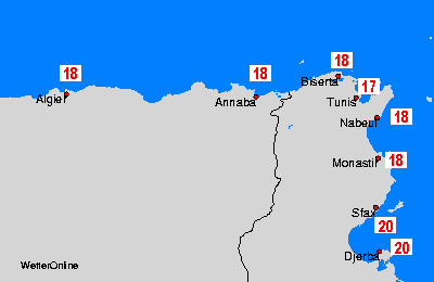 Algerien, Tunesien: Mo, 29.04.