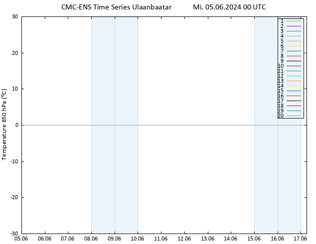 Temp. 850 hPa CMC TS Mi 05.06.2024 00 UTC