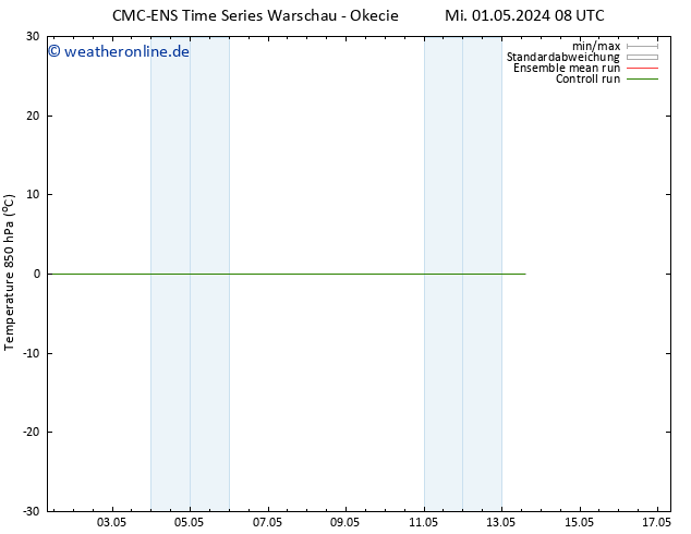 Temp. 850 hPa CMC TS Mo 13.05.2024 14 UTC