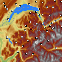 Nächste Vorhersageorte - Le Grand Massif - Karte