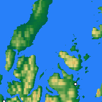 Nächste Vorhersageorte - Andøya - Karte