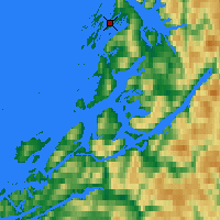 Nächste Vorhersageorte - Brønnøysund - Karte