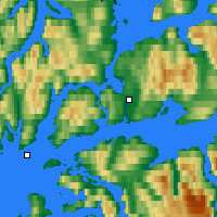 Nächste Vorhersageorte - Harstad - Karte