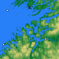 Nächste Vorhersageorte - Rørvik - Karte