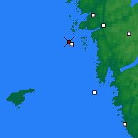 Nächste Vorhersageorte - Vinga Lighthouse - Karte