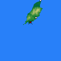 Nächste Vorhersageorte - Isle of Man - Karte