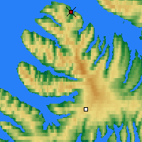 Nächste Vorhersageorte - Bolungarvík - Karte