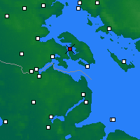 Nächste Vorhersageorte - Sønderborg - Karte