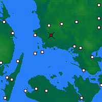 Nächste Vorhersageorte - Flakkebjerg - Karte