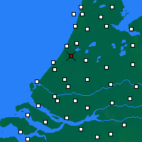 Nächste Vorhersageorte - Leiden - Karte